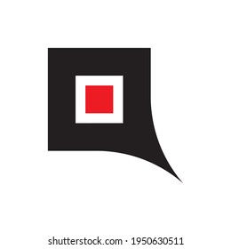 Square Q letter logo design vector