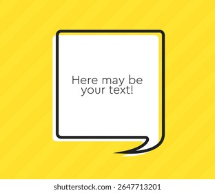 Square quote frame blank. Space for message, citation, aphorism, motivation. Empty frame for information messages. Template quotes for wisdom. Background for text, speech bubble in quotes