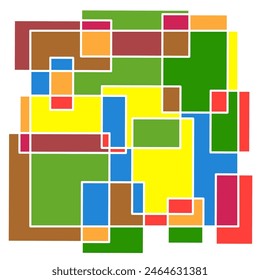 square random pattern design basic color vector 