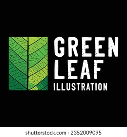 Quadratischer Nahaufnahme, Grüner Leaf Baum für Umwelt Natur oder Herbstillustrationsvektor
