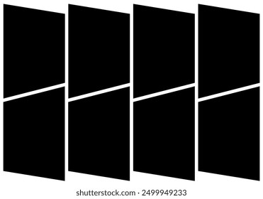 Square and rectangle collage random photo frame decorative layout. abstract vector for picture album, place travel, people and business photo on it.