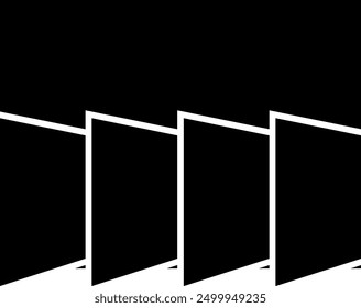 Square and rectangle collage random photo frame decorative layout. abstract vector for picture album, place travel, people and business photo on it.