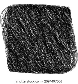 Square, rectangle scribbling, sketchy, sketch doodle lines element. Random wavy, billowy, waving lines 