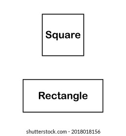 square and rectangle shape in mathematic