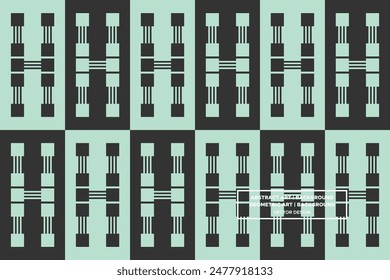 Square and Rectangle Shapes and Designs Black and Green Colors Geometric Pattern Abstract Pattern Seamless 