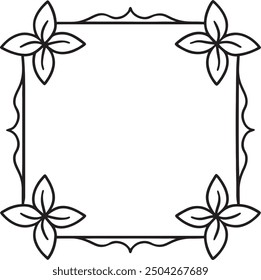 Square and Rectangular Picture Frames with Transparent Background-Versatile Frame Designs