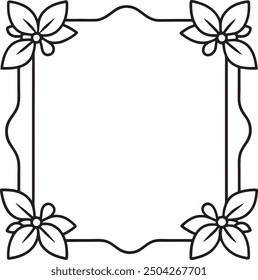 Square and Rectangular Picture Frames with Transparent Background-Versatile Frame Designs