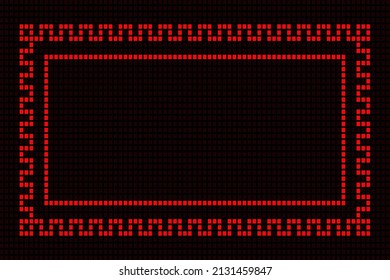 square red frame abstract geometric hud technology digital 