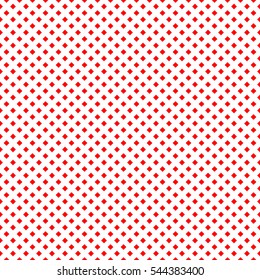 Square red small on white seamless pattern. Fashion graphic background design. Modern stylish abstract texture. Colorful template for prints, textiles, wrapping, wallpaper, website Vector illustration