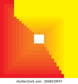 Square Red Yellow Logo Sign Vector Stock Vector (Royalty Free ...
