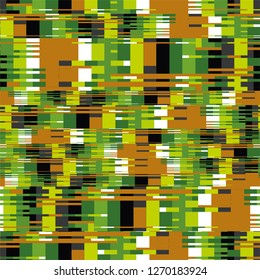 Square in a rich pattern, mosaic, puzzle, seamless vector background.