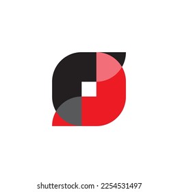 Quadrat mit Logo-Design für rj-Buchstaben
