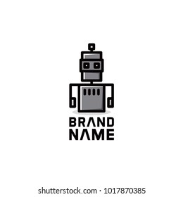 square robot with bored expressions