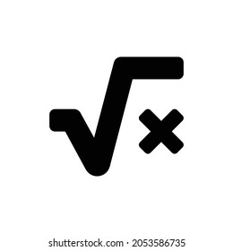 square root alt Icon. Flat style design isolated on white background. Vector illustration