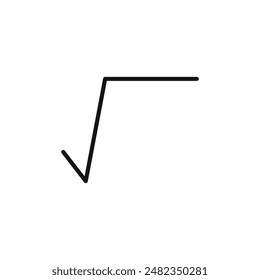 Quadratwurzel-Symbol-Kollektion Mathematische Gleichungs-Illustrationen für Wissenschaft und Bildung