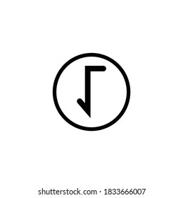 square root icon on white background.

