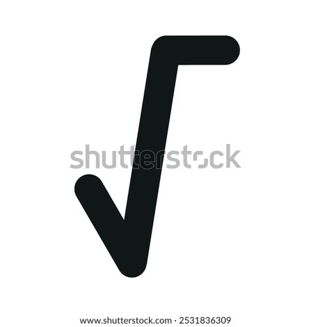 Square root icon pack. Math root number formula vector sign. Mathematic square root of x icon.