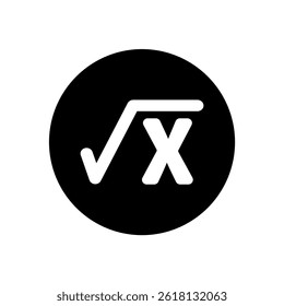square root icons  symbol vector elements for infographic web