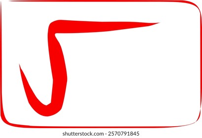 square root math symbol in Doodle style