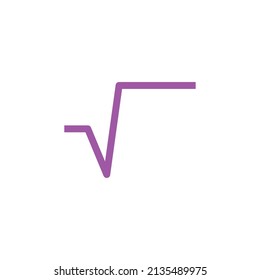 Square root or radical symbol in mathematics