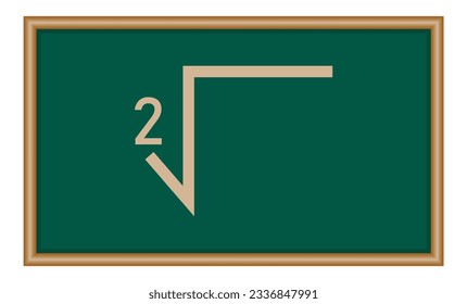 Square root or radical symbol in mathematics. Math resources for teachers and students.