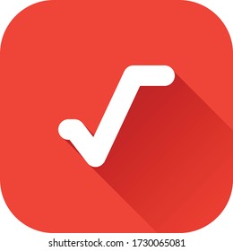 Square Root Sign / Button Vector Icon