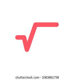 Square Root Vector Icon