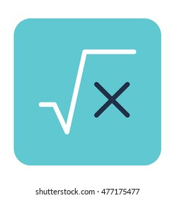 Square Root Vector Icon