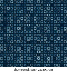 Square round corner geometric shape seamless pattern