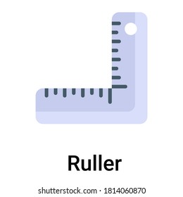 square ruler flat icon, labor day flat vector design