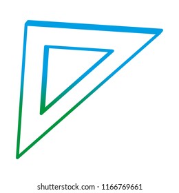 square ruler school tool education