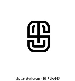 Square S and T logo designs for company symbols and also used for various types of business branding