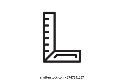 Square scale vector icon flat style graphical symbol.