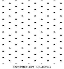 Square seamless background pattern from black delivery symbols. The pattern is evenly filled. Vector illustration on white background