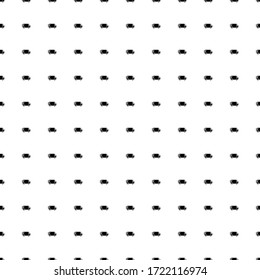 Square seamless background pattern from black delivery symbols. The pattern is evenly filled. Vector illustration on white background
