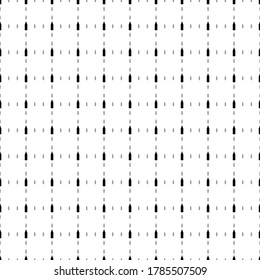 Square seamless background pattern from black plastic bottle symbols are different sizes and opacity. The pattern is evenly filled. Vector illustration on white background