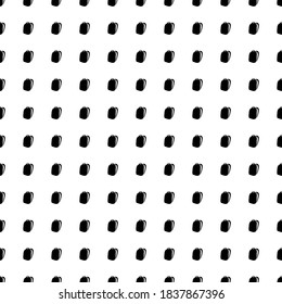 Square seamless background pattern from black school bag symbols. The pattern is evenly filled. Vector illustration on white background