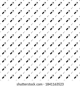 Square seamless background pattern from black champagne opening symbols are different sizes and opacity. The pattern is evenly filled. Vector illustration on white background