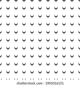 Square seamless background pattern from black necklace symbols. The pattern is evenly filled. Vector illustration on white background