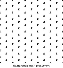 Square seamless background pattern from black industrial pollution symbols. The pattern is evenly filled. Vector illustration on white background