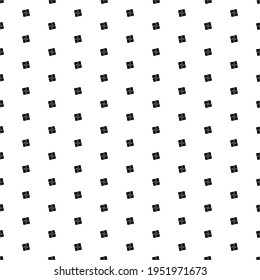 Square seamless background pattern from black puzzle symbols. The pattern is evenly filled. Vector illustration on white background