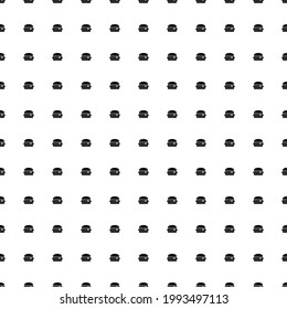 Square seamless background pattern from black hamburger symbols. The pattern is evenly filled. Vector illustration on white background