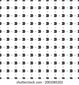 Square seamless background pattern from black discussion symbols are different sizes and opacity. The pattern is evenly filled. Vector illustration on white background