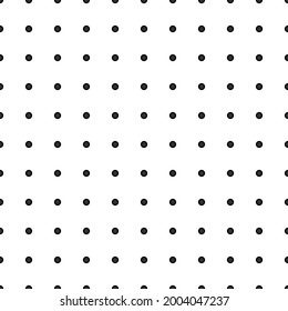 Square seamless background pattern from black gramophone record symbols. The pattern is evenly filled. Vector illustration on white background