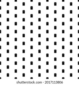 Square seamless background pattern from black jar of jam symbols. The pattern is evenly filled. Vector illustration on white background