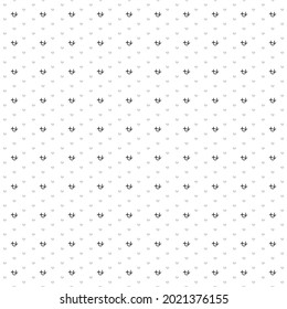 Square seamless background pattern from black zodiac ophiuchus symbols are different sizes and opacity. The pattern is evenly filled. Vector illustration on white background