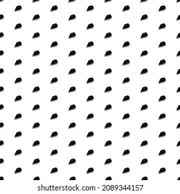 Square seamless background pattern from black iron symbols. The pattern is evenly filled. Vector illustration on white background