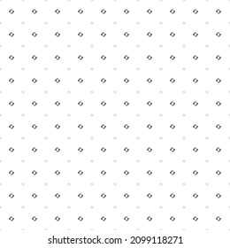 Square seamless background pattern from black refresh symbols are different sizes and opacity. The pattern is evenly filled. Vector illustration on white background