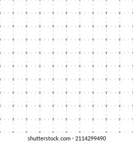 Square seamless background pattern from black handball symbols are different sizes and opacity. The pattern is evenly filled. Vector illustration on white background