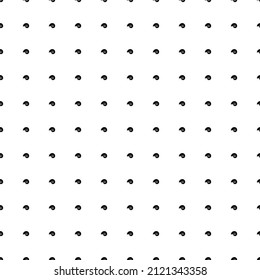 Square seamless background pattern from black marine nautilus symbols. The pattern is evenly filled. Vector illustration on white background